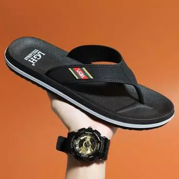 Модные мужские летние пляжные нескользящие антизапаховые повседневные шлепанцы для улицы 40-44