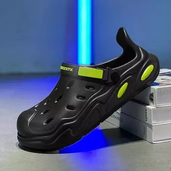 Модные мужские летние сандалии PARZIVAL, мужские пляжные сандалии, мягкие садовые туфли из ЭВА, мужская обувь, дышащая повседневная обувь с открытыми краями 38