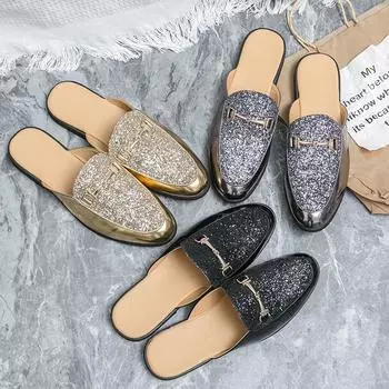 Модные мужские модные летние кожаные черные полусандалии обувь для мужчин мюли повседневная дизайнерская обувь шлепанцы мокасины роскошные цветочные тапочки 38