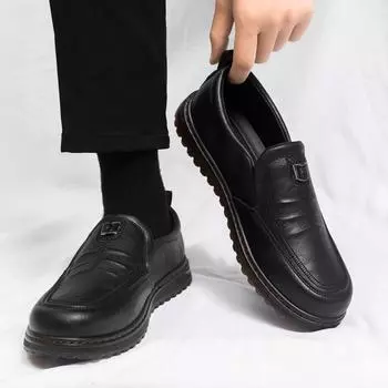 Модные мужские мокасины из искусственной кожи, повседневная мужская обувь класса люкс, мокасины, легкие дышащие туфли-лодочки для мужчин 39