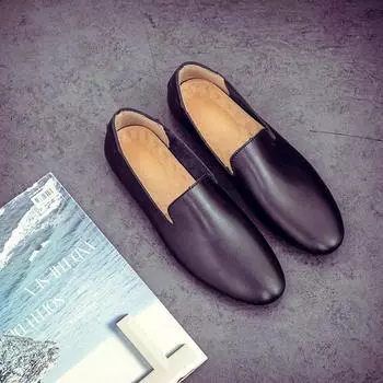 Модные мужские мокасины повседневная обувь мужская кожаная обувь легкая дышащая модная обувь на плоской подошве удобная прогулочная обувь мокасины лодочки 37 коричневый