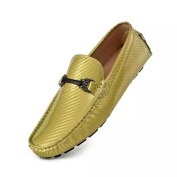 Модные мужские мокасины ручной работы, повседневные туфли без застежек из искусственной кожи, мужские мокасины для отдыха на открытом воздухе, удобные дышащие мужские туфли для вождения 42 зелёный