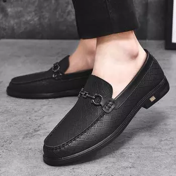 Модные мужские мокасины в британском стиле, высококачественная повседневная обувь, брендовая обувь Pimoccasin, роскошная мужская обувь, деловая обувь на толстой подошве 37 коричневый