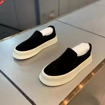 Модные мужские мокасины высокого качества, дышащая парусиновая повседневная обувь, без застежек, мужские кроссовки, удобные туфли для ходьбы, теннис 39 чёрный