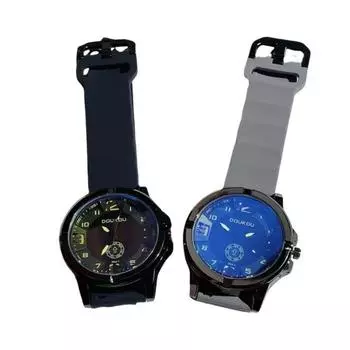 Модные мужские наручные часы с дисплеем даты Мужские спортивные часы Креативные мужские кварцевые часы Спорт чёрный