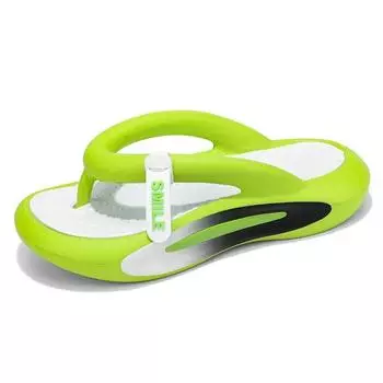 Модные мужские новые летние шлепанцы на толстой подошве, удобные и модные женские тапочки для отдыха на открытом воздухе, домашняя обувь 2024 года, новинка 36 белый