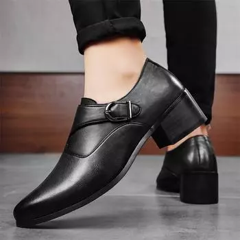 Модные мужские новые лоферы ручной работы, брендовые мужские туфли, модные кожаные мужские деловые туфли на плоской подошве, дышащие мужские формальные рабочие туфли 37 чёрный