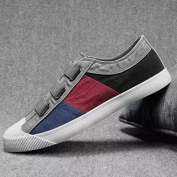 Модные мужские парусиновые кроссовки, дышащие повседневные туфли с пряжкой, весенние мужские дизайнерские туфли-лоферы 998 8