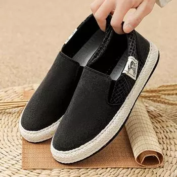 Модные мужские парусиновые туфли PARZIVAL, повседневные кроссовки для мужчин, вельветовые кроссовки с пеньковой оберткой, мужские туфли на плоской подошве, лоферы, кроссовки Zapatos Hombre, оптовая продажа 39 бежевый