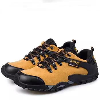 Модные мужские походные ботинки для активного отдыха, износостойкие, нескользящие, для отдыха и путешествий 38 чёрный