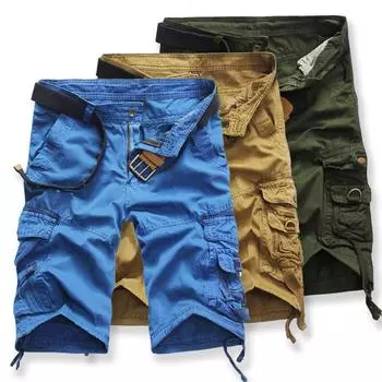 Модные мужские повседневные карманные пляжные рабочие повседневные короткие брюки, шорты, брюки 30