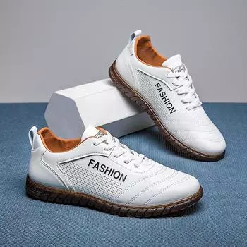 Модные мужские повседневные кожаные туфли с мягкой подошвой и мягкой поверхностью, легкие спортивные кроссовки для бега на открытом воздухе, мужские кроссовки из вулканизированной кожи 39