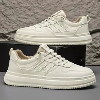 Модные мужские повседневные кроссовки, дышащая мужская спортивная обувь, легкая прогулочная обувь, теннисные туфли, беговая обувь на платформе для активного отдыха 39 белый