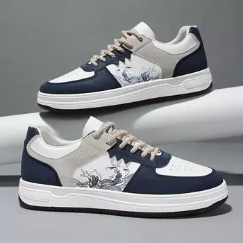 Модные мужские повседневные кроссовки Удобные кроссовки для бега Уличные нескользящие кроссовки для мужчин Легкие кроссовки Zapatillas Hombre 39 синий