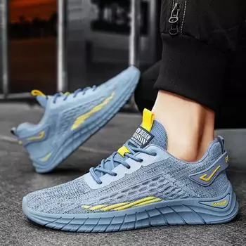 Модные мужские повседневные спортивные туфли легкие кроссовки белые уличные дышащие сетчатые черные кроссовки спортивные кроссовки для бега теннисные туфли 39 синий