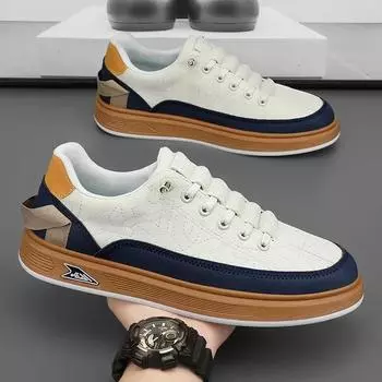 Модные мужские повседневные туфли Slip on из кожи, легкие мужские туфли на платформе для сноуборда, кроссовки для спорта на открытом воздухе, удобные теннисные туфли 39