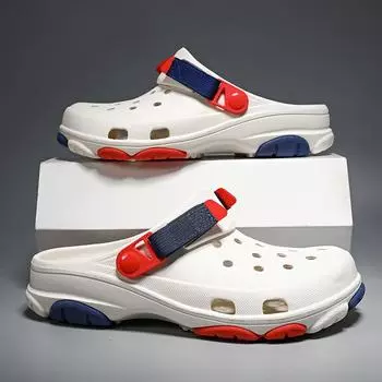 Модные мужские сабо EVA Light Hole Garden Slipper, мужские пляжные сандалии, большой размер 46, zuecos hombre 35-36