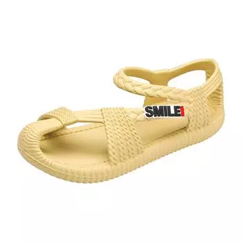 Модные мужские сандалии 2024 года Мягкие и удобные нескользящие мужские туфли плетеные пляжные сандалии летние повседневные легкие балетки для прогулок 38-39