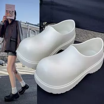 Модные мужские сандалии из ЭВА, водонепроницаемые, дышащие, легкие, садовые сандалии, повседневные тапочки, пляжная обувь 36