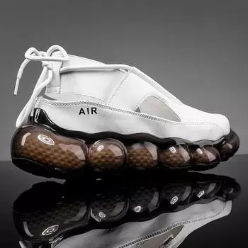 Модные мужские сандалии, летние мягкие сандалии, уличные противоскользящие амортизирующие мужские сандалии в римском стиле, сандалии из кожи высокого качества из микрофибры 45 39