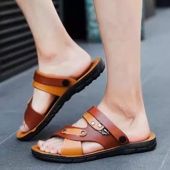 Модные мужские сандалии летняя уличная пляжная обувь повседневная пляжная походная обувь Sandalen Non Slip Zapatillas Hombre водные сандалии высокого качества Non-sl 39 коричневый