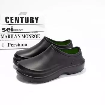 Модные мужские сандалии, маслянистые, водонепроницаемые, медсестры, повара, обувь, дышащие, легкие, садовые сандалии, повседневные тапочки, пляжная обувь Aqua Shoes 41-42