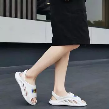 Модные мужские сандалии с открытым носком и платформой, повседневная мужская обувь, оптовая продажа, дышащая, новая летняя, низкая цена, для улицы, нескользящая, для взрослых, V 36-37