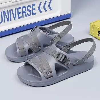 Модные мужские сандалии, удобные, противоскользящие, устойчивые к запахам, пляжные туфли, дышащая повседневная обувь из ЭВА, легкие тапочки 39