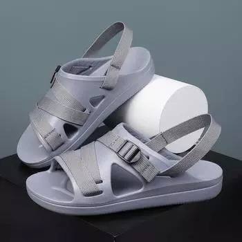 Модные мужские сандалии, удобные, противоскользящие, устойчивые к запахам, пляжные туфли, дышащая повседневная обувь из ЭВА, легкие тапочки 39