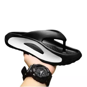 Модные мужские шлепанцы, домашние тапочки, удобные, толстые, мягкие, мужские и женские пляжные сандалии, нескользящие, домашние тапочки 36-45 44-45 бежевый