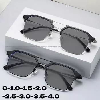 Модные мужские солнцезащитные очки для близорукости, женские популярные очки для близорукости в квадратной оправе, для путешествий, отдыха на природе, солнцезащитные очки с защитой от ультрафиолета 0