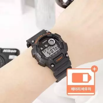 Модные мужские спортивные часы Casio + ваучер на замену аккумулятора