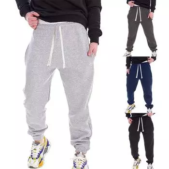 Модные мужские спортивные цветные повязки, повседневные свободные спортивные штаны на шнуровке L