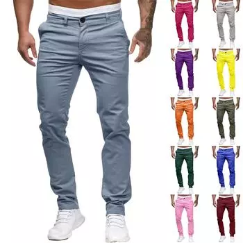 Модные мужские спортивные цветные повязки, повседневные свободные спортивные штаны на шнуровке L армия зеленый