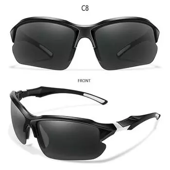 Модные мужские спортивные солнцезащитные очки, поляризационные уличные солнцезащитные очки для женщин UV400 красный