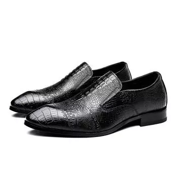 Модные мужские свадебные туфли ручной работы из натуральной кожи, туфли-броги, мужские туфли, деловые туфли без застежек для мужчин 38