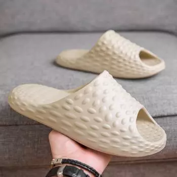 Модные мужские тапочки для улицы модные шлепанцы на платформе нескользящие трендовые дизайнерские туфли мужские туфли для мужчин пляжные сандалии из ЭВА 36-37 чёрный