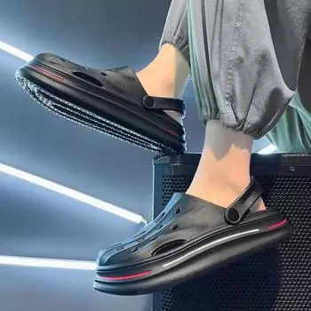 Модные мужские тапочки Eva Slides Height Beach Clappers 2024 Повседневная мужская обувь Дешевая обувь Корейский стиль Модный элегантный летний стиль распродажи 36