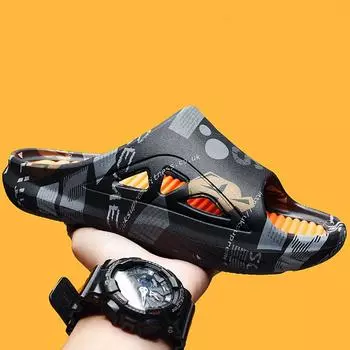 Модные мужские тапочки, мужские летние туфли на толстой подошве, удобные домашние мужские тапочки, унисекс, массажная обувь, горячая распродажа 39-40