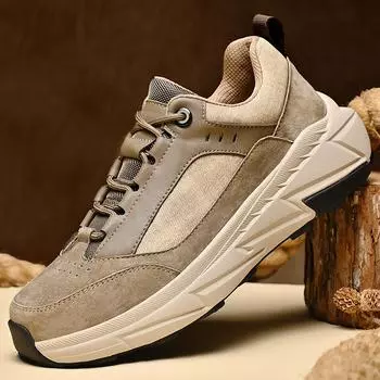Модные мужские толстые кроссовки повседневная обувь для отдыха на открытом воздухе 39 хаки