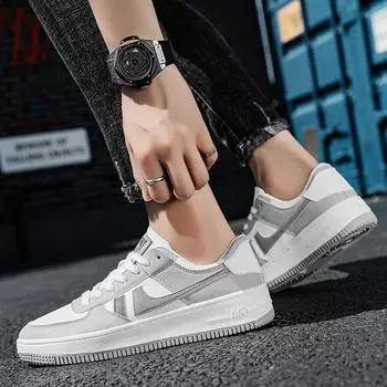 Модные мужские трендовые четырехсезонные низкие кроссовки для скейтбординга, повседневные крутые кроссовки для мальчиков и студентов в уличном стиле для подростков 39 синий/белый