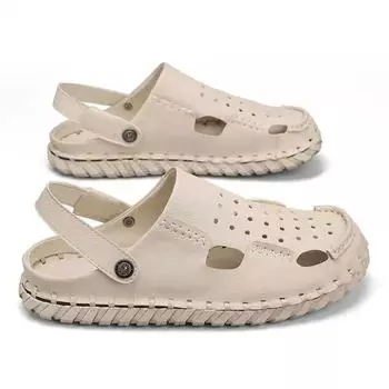 Модные мужские туфли без шнурков с нескользящей подошвой, белые тапочки, домашние сандалии, размер 34, летние кроссовки, спортивные, специальные, с широким верхом, класса люкс 38