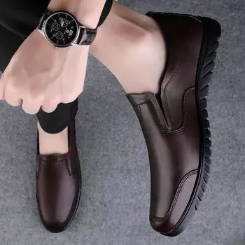 Модные мужские туфли, черные кожаные туфли для мужчин, оксфорды, мужские туфли для свадебной вечеринки, офиса, бизнеса, новые повседневные туфли из кожи 37 чёрный