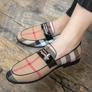 Модные мужские туфли дизайнерские из кожи в клетку 2024 года, модные туфли ручной работы для свадебной вечеринки, роскошные брендовые туфли, мужские туфли-оксфорды, мужские 48 38 хаки