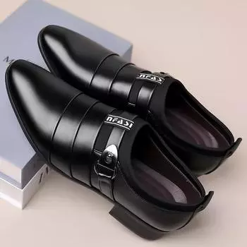 Модные мужские туфли для делового костюма, свадебные туфли для ужина, деловые туфли большого размера с острым носком, повседневные кожаные туфли, мужские мокасины 38 коричневый