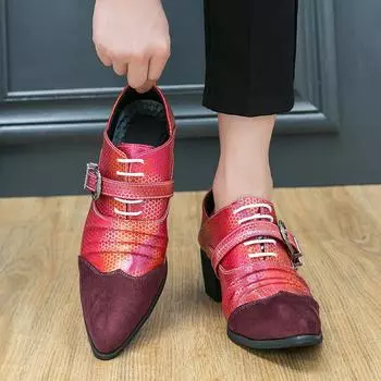 Модные мужские туфли для мужчин с острым носком, клубные туфли, новое поступление, мужская повседневная обувь, роскошные мужские туфли-парикмахеры, классические мужские лоферы 38 чёрный