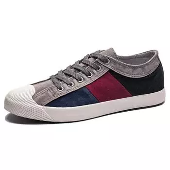 Модные мужские туфли из цветного холста, дышащая повседневная обувь, лоферы, мягкие удобные туфли на плоской подошве для отдыха на открытом воздухе, мужские кеды на шнуровке 38