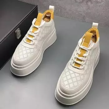 Модные мужские туфли из кожи для мужчин, мужские кроссовки, обувь для мужчин, роскошные дизайнерские мужские туфли на платформе из кожи для мужчин 39