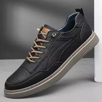 Модные мужские туфли из натуральной кожи, деловая обувь, дышащая повседневная обувь, удобные кроссовки для ходьбы, мужские оксфорды 37