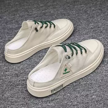 Модные мужские туфли из парусины без каблука, повседневная обувь, осенне-летние тапочки 2024 года, оригинальные модные мужские кроссовки Zapatos De Hombre 39